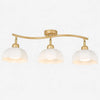 Gold 3-light linear ceiling light