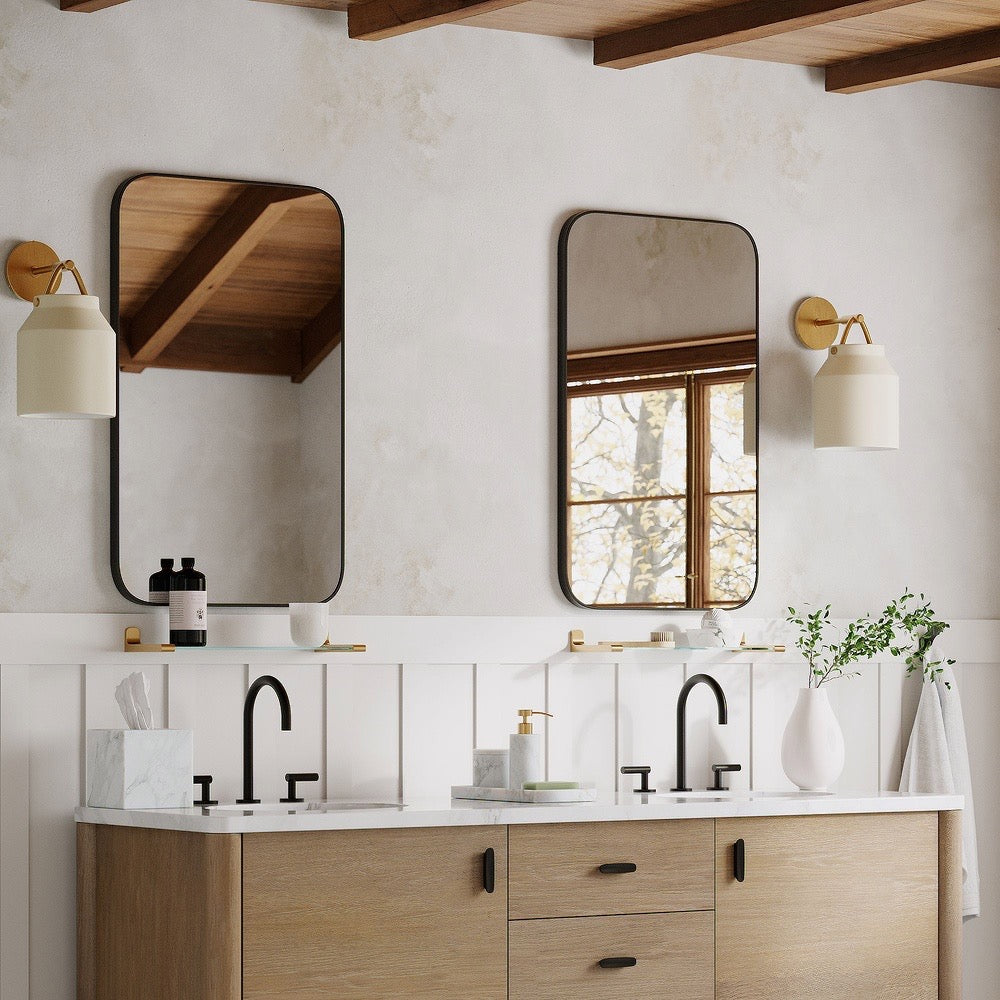 Dark Bronze Vanity Outdoor Sconces - Wall Lights For Bathroom Mirror