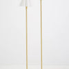 Capirise Gold Scalloped Shade Floor Lamp - Contemporary Metal Lighting for Bedroom