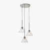 Conica 3-Light Cone Chandelier - Sculptural Glass Pendant Lighting Modern Style
