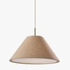 Lorvion Linen Drum Shade Flush Mount & Pendant - Antique Brass Ceiling Light