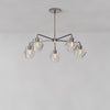 Talvior Sculptural 5-Light Chandelier - Faceted Design, Modern Finishes - Illuminate Spaces