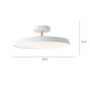 Macaron Aluminum Ultra-thin Luminaire Chandelier
