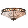 Fargo Tiffany Artistic Crystal Accents Ceiling Lamp for Living Room