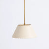 Foldray Leather Pendant - Scallop Warm Light for Bedroom & Hallway