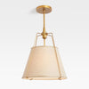 Modern Minimalist Fabric Tapered Pendant Lamp