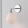 Sculptural Glass Geo Sconce - Modern Bathroom Mirror Globe Wall Light