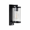 Karbonis Modern Outdoor Wall Sconce - Motion Sensor Security Light for Porch and Garden