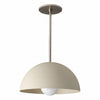 Metio Dome Neutral Dome Pendant - Modern Metal Accent Lighting