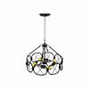 FerraLoft Geometric Cage Metal Pendant Light - Industrial Hanging Fixture for Kitchen Island