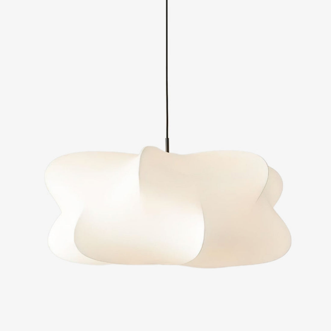 Modern Cirrus Cocoon Pendant Light – Silk Cloud Lamp in Wabi Sabi Style