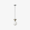 Bauhaus Glass Pendant Lamp with Iron Accent for Kitchen
