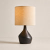 Lumo Modern Asymmetrical Table Lamp - Artistic Ceramic Body Ambient Lighting for Contemporary Home and Office