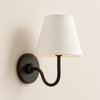 Luvora Vintage Pleated Shade Wall Lamp - Modern Brass Linen Wall Lighting