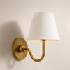 Luvora Vintage Pleated Shade Wall Lamp - Modern Brass Linen Wall Lighting