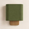 Nolvara Contemporary Fabric-Shade Wall Light – Minimalist Metal Fixture for Bedroom Hallway