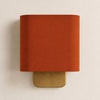 Nolvara Contemporary Fabric-Shade Wall Light – Minimalist Metal Fixture for Bedroom Hallway