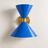 Clancy colorful cone wall sconce