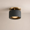 Cerova Modern Porcelain Flush Mount Ceiling Light– Elegant Ivory Shade