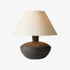 Ceruna Modern Ceramic Table Lamp - Sculptural Body Clean Finish for Entryway and Lounge