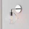 Talvior Geometric Modern Bathroom Sconce - Faceted Shade Light in Luxe Finishes