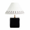 Aeva Ceramic Table Lamp - Modern Grace Design with Playful Polish