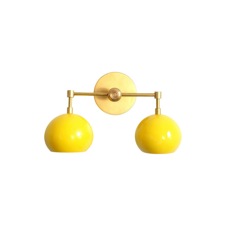 Sunshine Yellow Shades Sconce - Bubble Pop Vanity Wall Light For Bedroom
