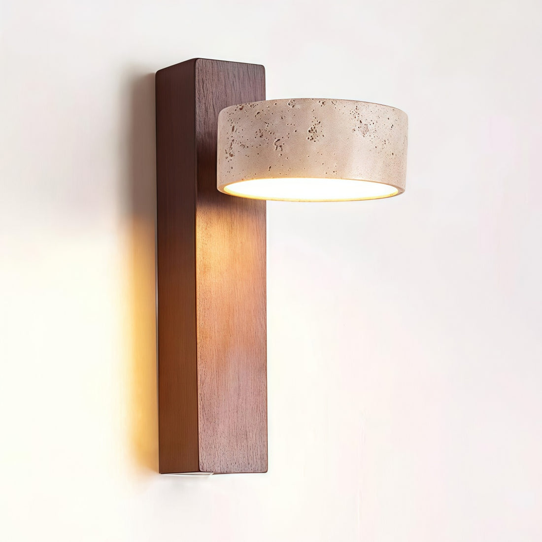 Nordic Travertine Rotatable Wall Lamp