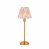 Bronzuno Patterned Fabric Table Lamp - Brass or Bronze Finish Modern-Bohemian Bedside & Living Space Light