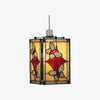 TF Butterfly Pendant Lamp - Artistic Stained Glass Pendant Light for Living Room or Bedroom