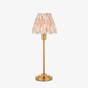 Bronzuno Patterned Fabric Table Lamp - Brass or Bronze Finish Modern-Bohemian Bedside & Living Space Light