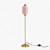 Eloise Textured Glass Pumpkin-Inspired Floor Lamp - Organic Artistry and Retro Style for Living Rooms