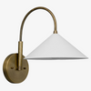Curva Metal Vintage Wall Sconce - Elegant Cone Shade for Bedrooms