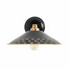 Auriglow Modern Wall Sconce – Brass Perforated Light for Bedroom or Hallway