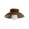 Ovalune Organic Textured Ceiling Light Sculptural Design Flush Mount - Modern Style for Living Room