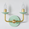 Retro Two Light Wall Sconce - Scalloped Design for Elegant Interiors