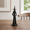 Single Candle Aura black resin candlestick