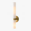 Rivora Fluted Glass Double Short Sconce - Indoor Outdoor Wall Light Elegance