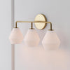 Merin Multi Head Dressing Table Wall Lamp - Metal And Glass Sculptural Lamp