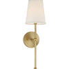 Nordic Rustic Brass Fabric Wall Lamp