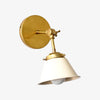 Modern Cone With Elegant Swivel Mechanism Brass Wall Lamp