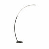 Lirra Minimal Curved Floor Lamp – Elegant Metal Accent for Living Spaces