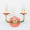 Retro Two Light Wall Sconce - Scalloped Design for Elegant Interiors