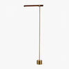 Moss Energy-Efficient Linear Wood LED Floor Lamp – Adjustable Swivel Design