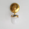 Modern Nautical Design Single Light Wall Sconce