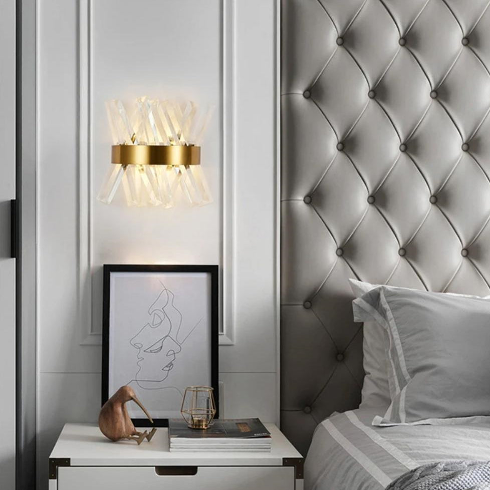 Modern Luxury Crystall Bedside Wall Light