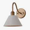 Narix Tapered Metal Wall Sconce - Clean Industrial Design in Contemporary Style for Bedroom and Lounge