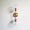 Color Pop Design Double Wall Light Fixture With Modern Metal Finish