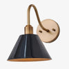 Narix Tapered Metal Wall Sconce - Clean Industrial Design in Contemporary Style for Bedroom and Lounge