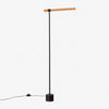 Moss Energy-Efficient Linear Wood LED Floor Lamp – Adjustable Swivel Design